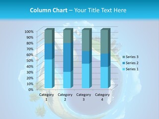 Skyscraper Seascape Empty PowerPoint Template