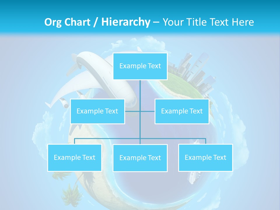 Skyscraper Seascape Empty PowerPoint Template