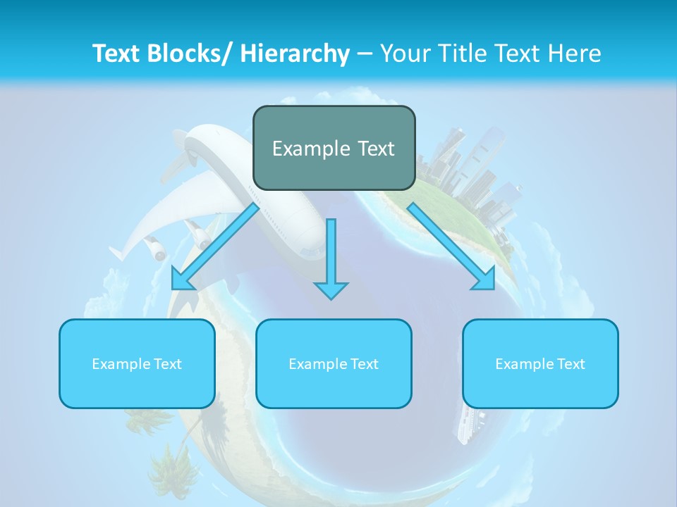 Skyscraper Seascape Empty PowerPoint Template