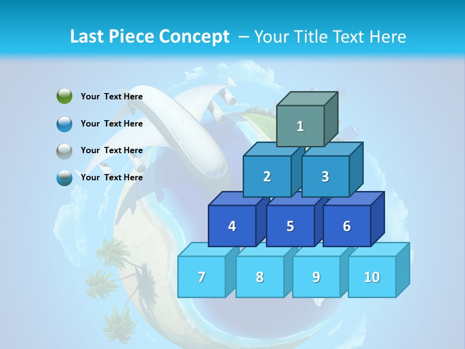 Skyscraper Seascape Empty PowerPoint Template