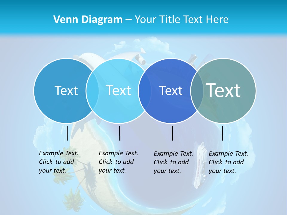 Skyscraper Seascape Empty PowerPoint Template