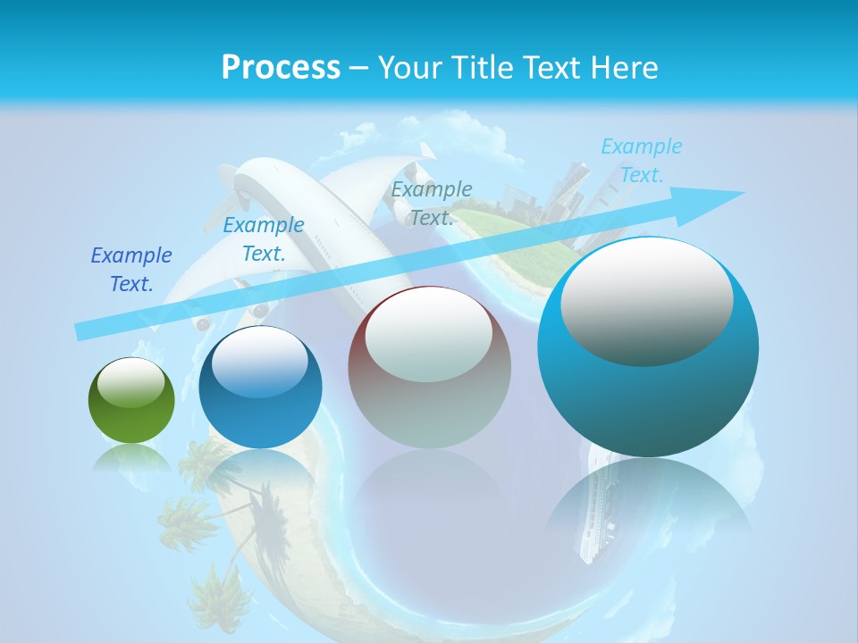 Skyscraper Seascape Empty PowerPoint Template