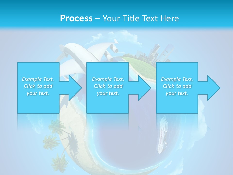 Skyscraper Seascape Empty PowerPoint Template