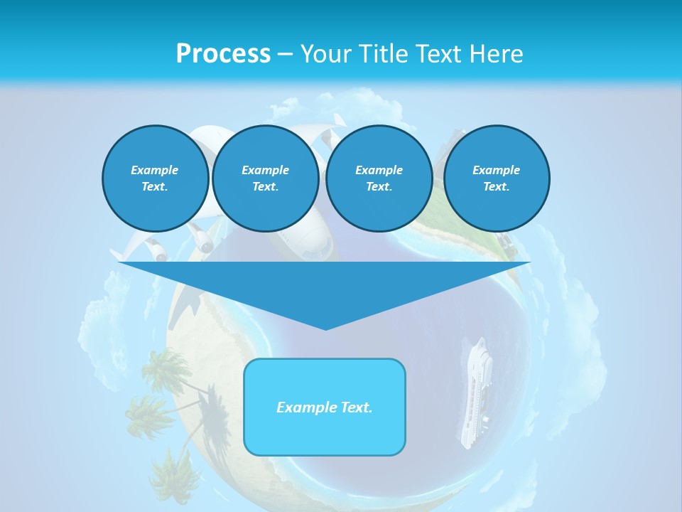 Skyscraper Seascape Empty PowerPoint Template