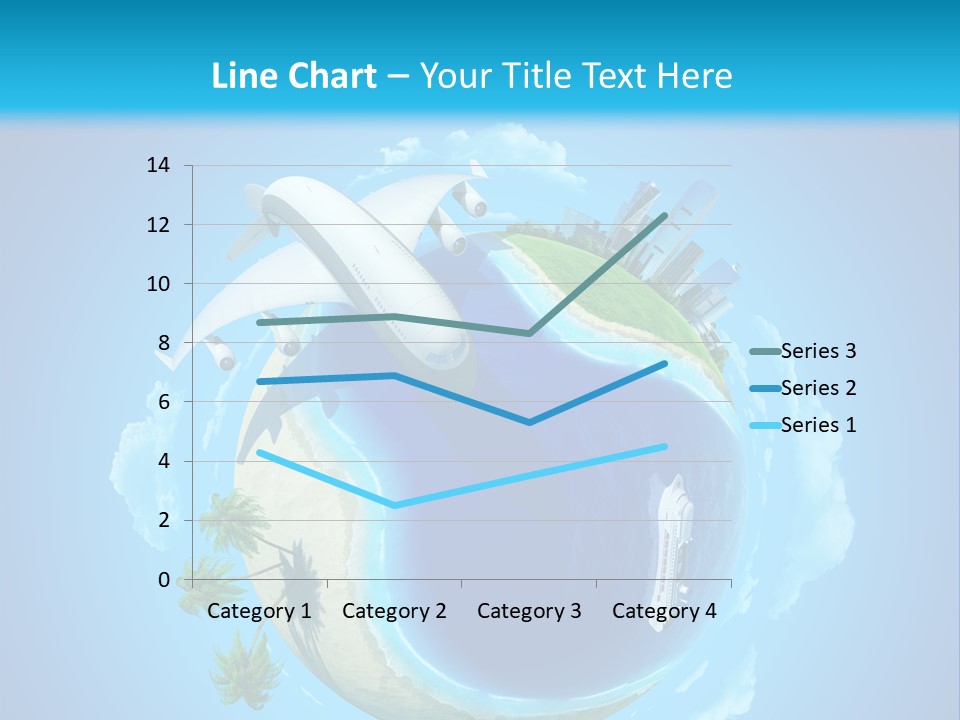 Skyscraper Seascape Empty PowerPoint Template