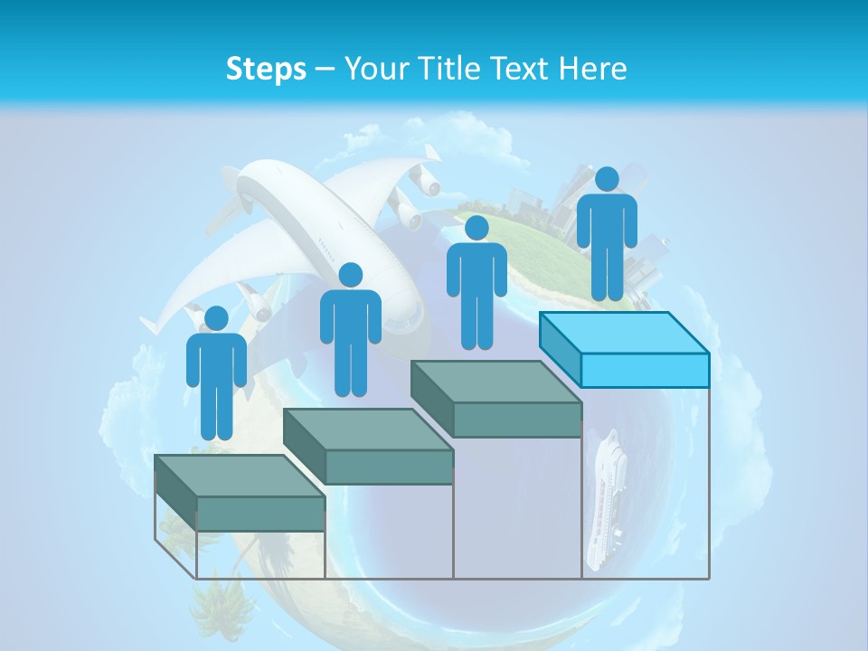 Skyscraper Seascape Empty PowerPoint Template