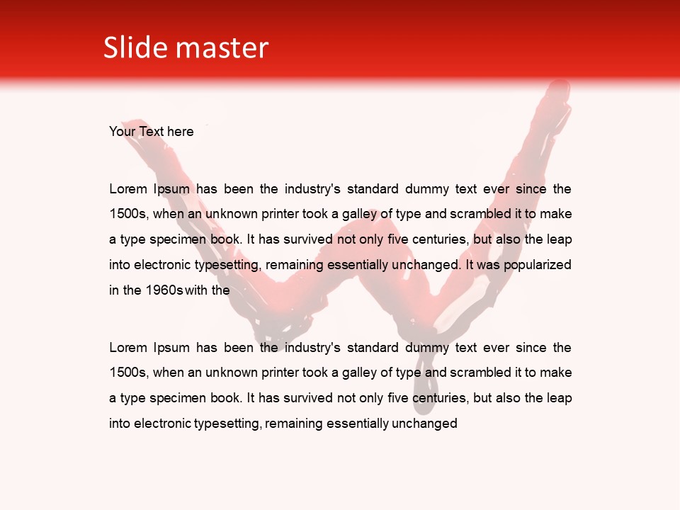 Bloody Alphabet Splat PowerPoint Template