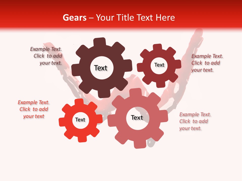 Bloody Alphabet Splat PowerPoint Template
