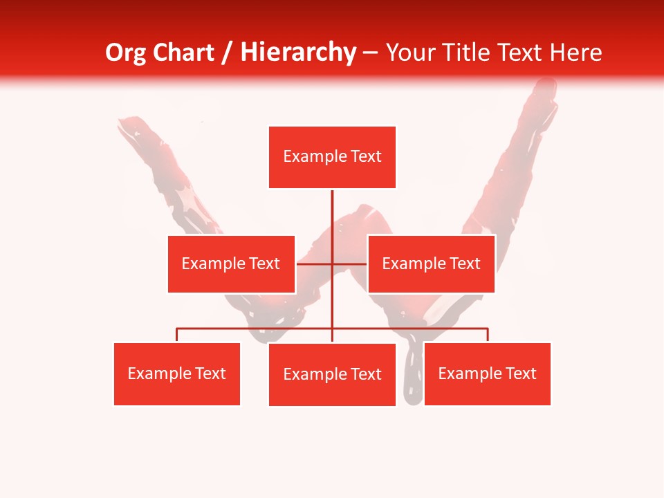 Bloody Alphabet Splat PowerPoint Template