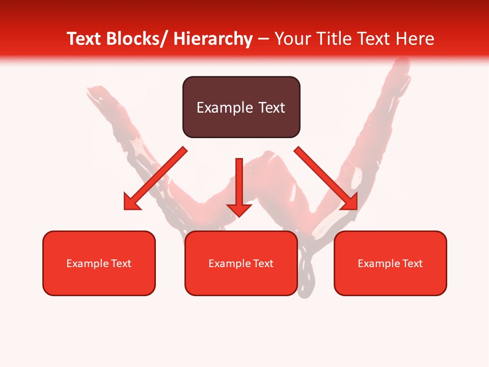 Bloody Alphabet Splat PowerPoint Template