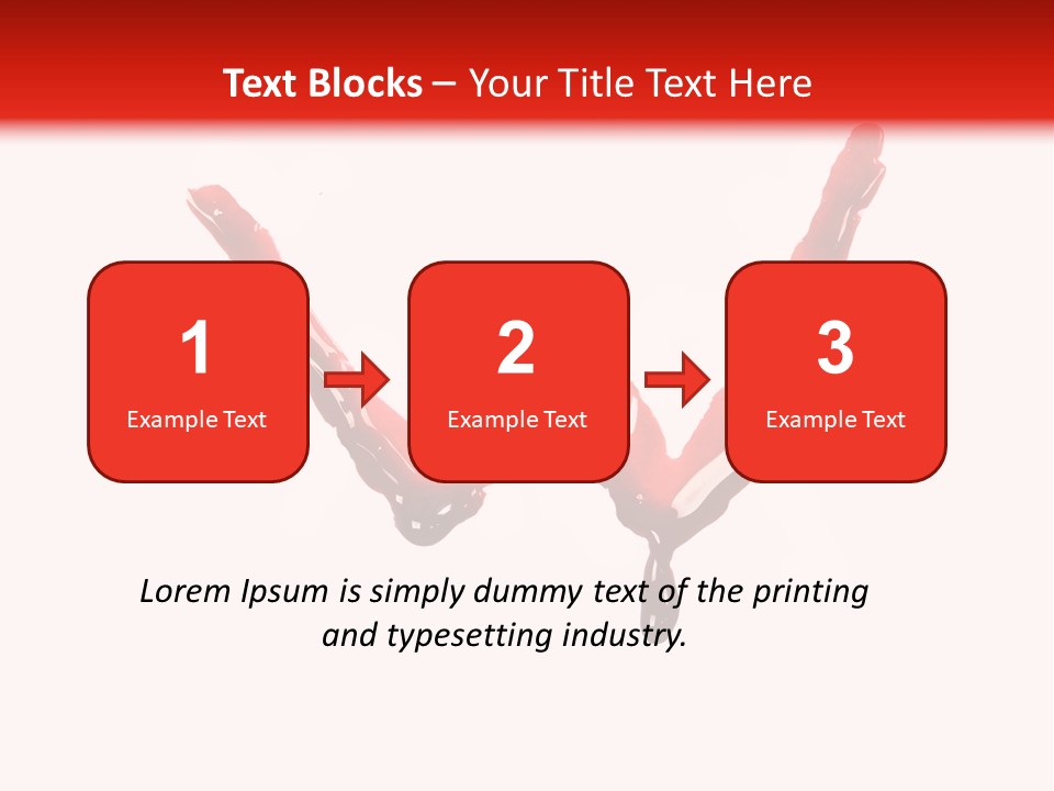 Bloody Alphabet Splat PowerPoint Template