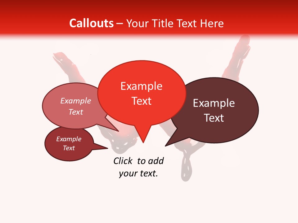 Bloody Alphabet Splat PowerPoint Template