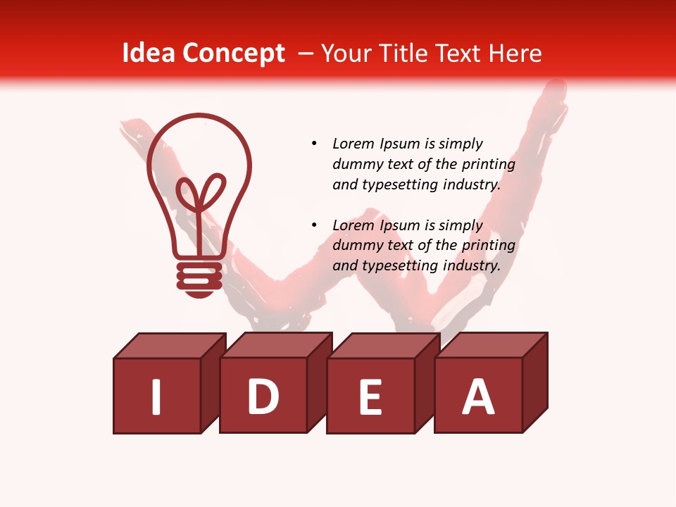 Bloody Alphabet Splat PowerPoint Template