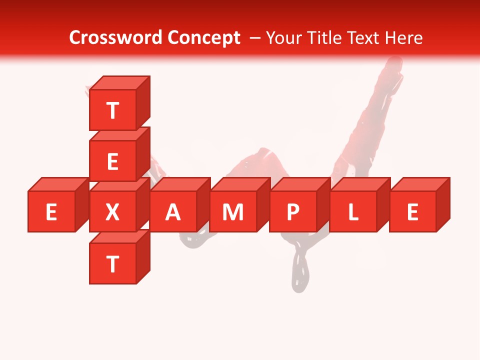 Bloody Alphabet Splat PowerPoint Template