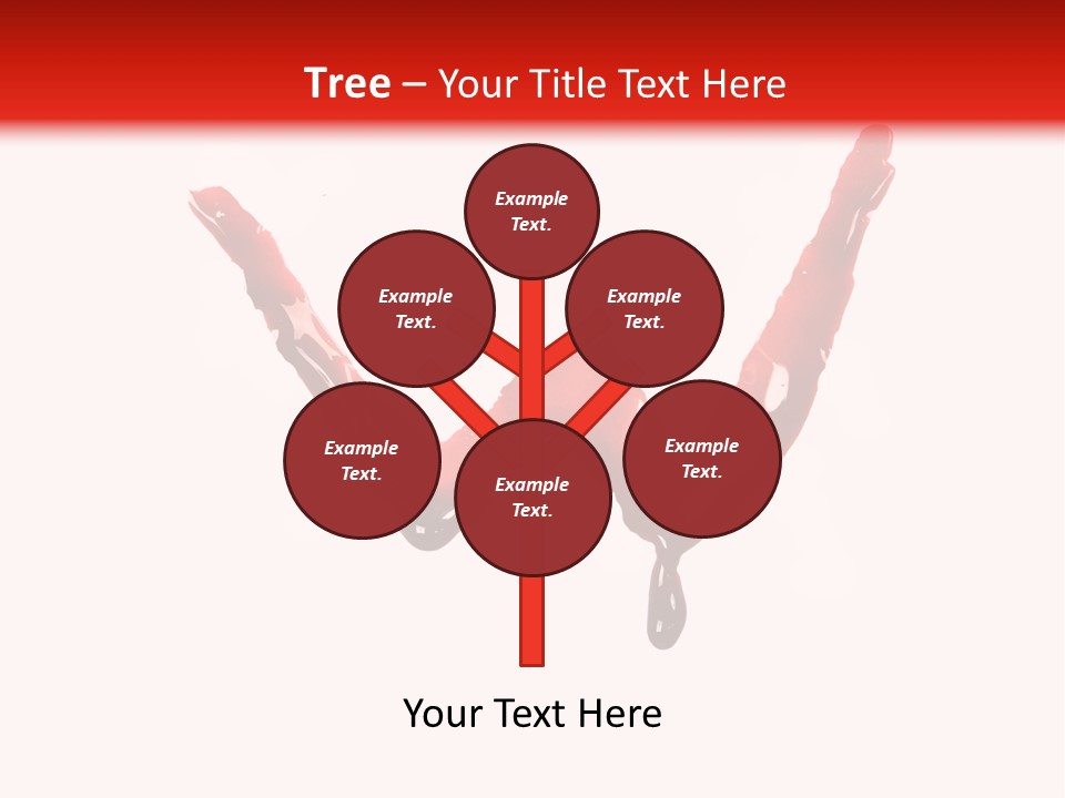 Bloody Alphabet Splat PowerPoint Template