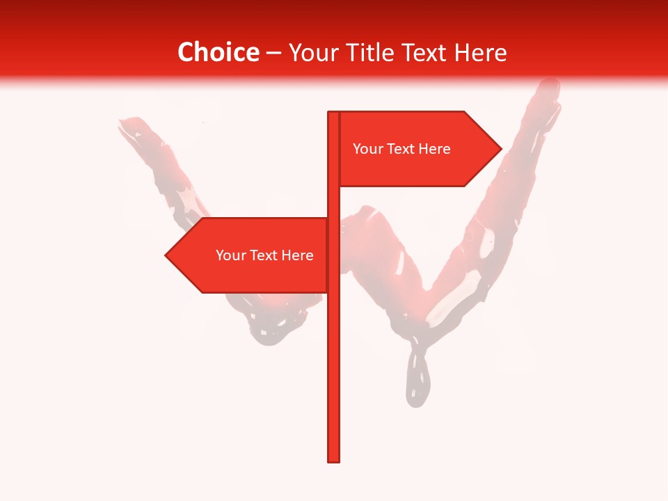 Bloody Alphabet Splat PowerPoint Template