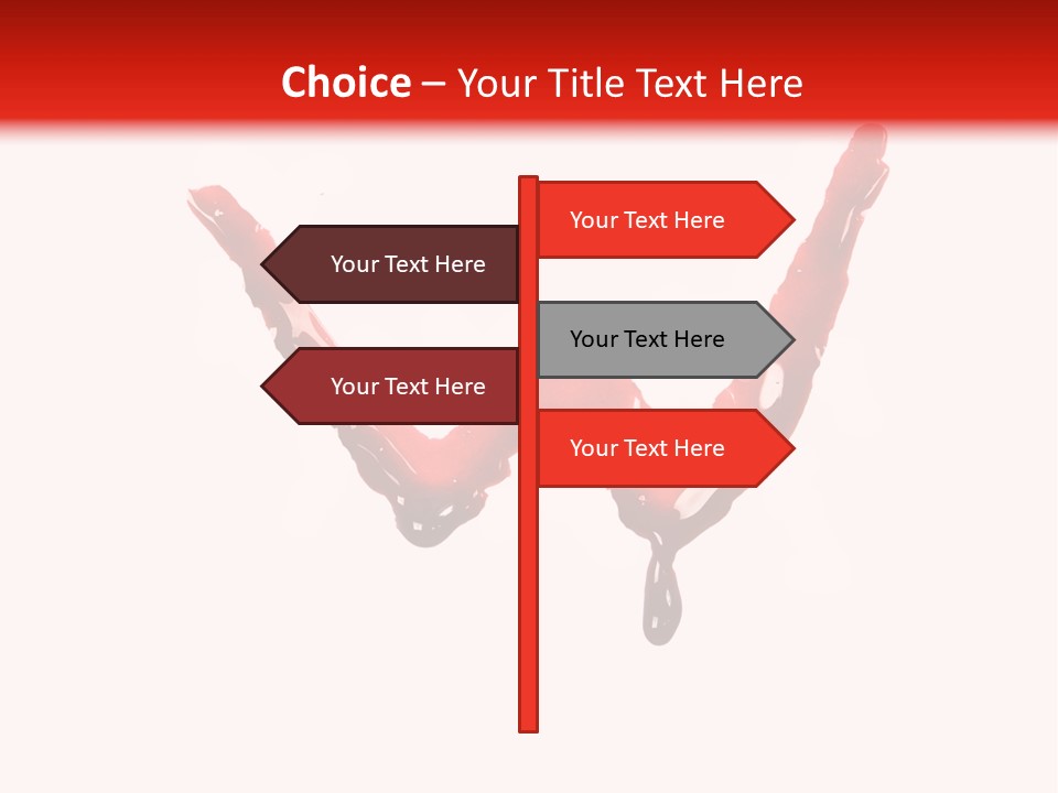 Bloody Alphabet Splat PowerPoint Template