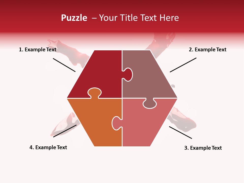 Grunge Burst Alphabet PowerPoint Template