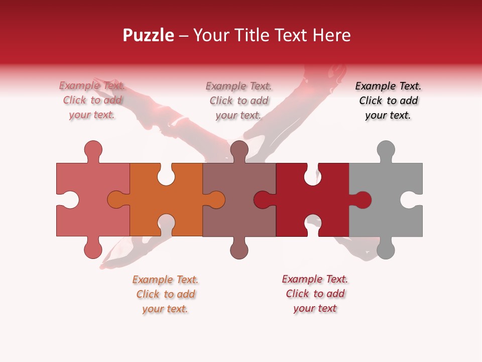 Grunge Burst Alphabet PowerPoint Template