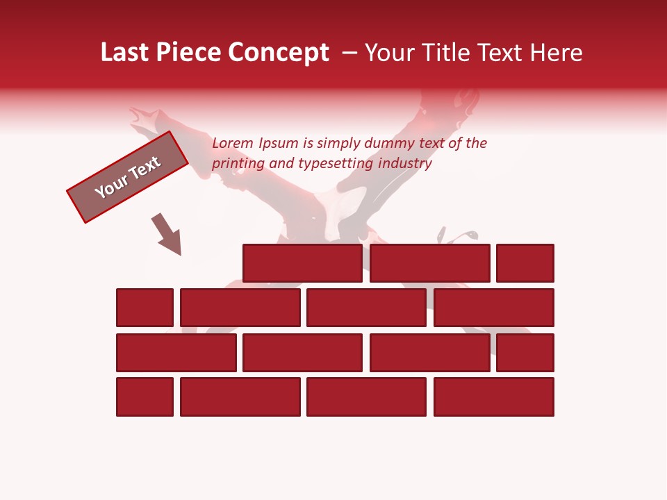 Grunge Burst Alphabet PowerPoint Template