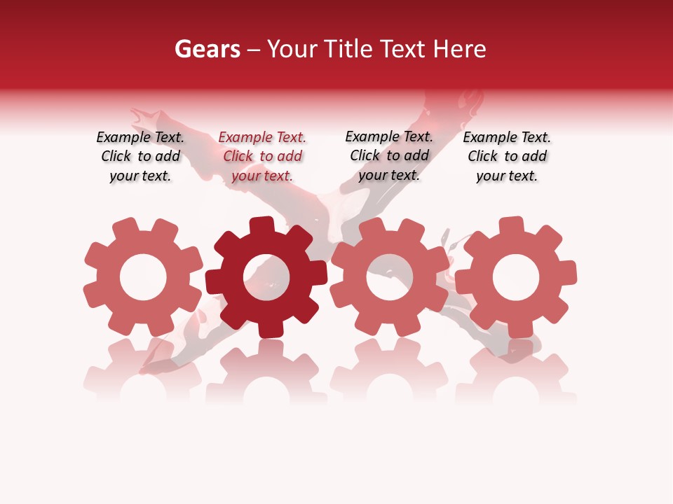 Grunge Burst Alphabet PowerPoint Template