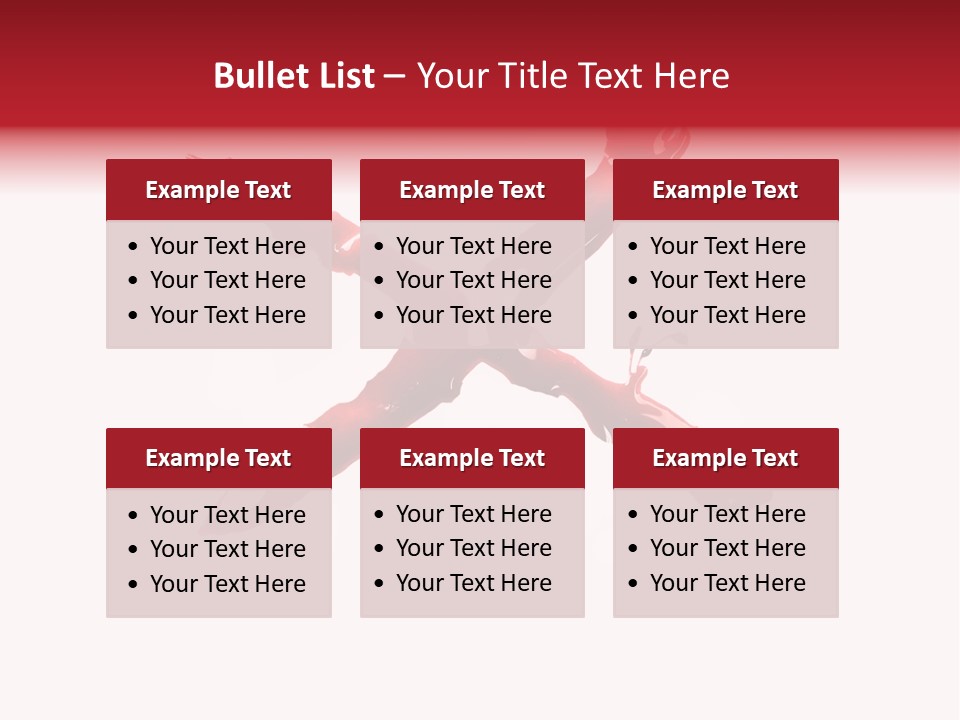Grunge Burst Alphabet PowerPoint Template