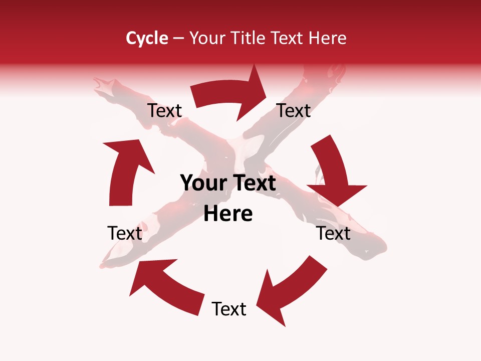 Grunge Burst Alphabet PowerPoint Template