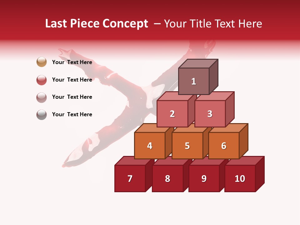 Grunge Burst Alphabet PowerPoint Template