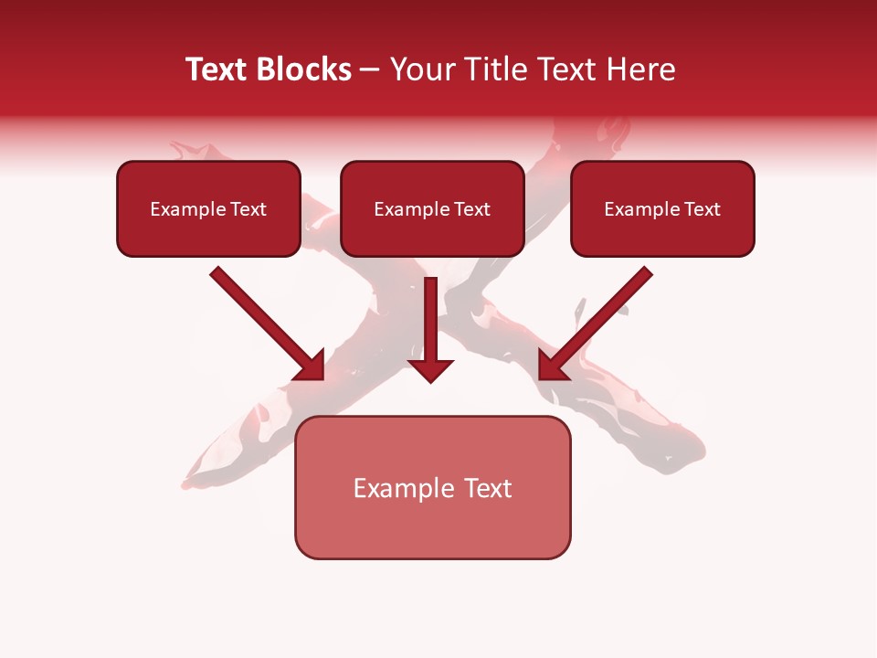 Grunge Burst Alphabet PowerPoint Template