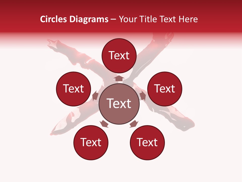 Grunge Burst Alphabet PowerPoint Template