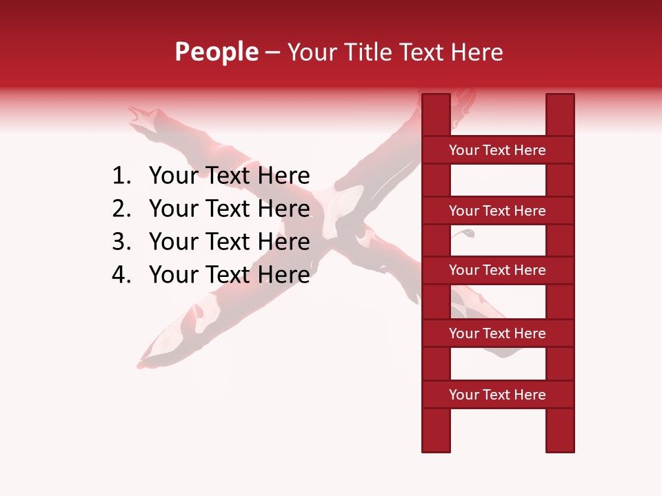 Grunge Burst Alphabet PowerPoint Template