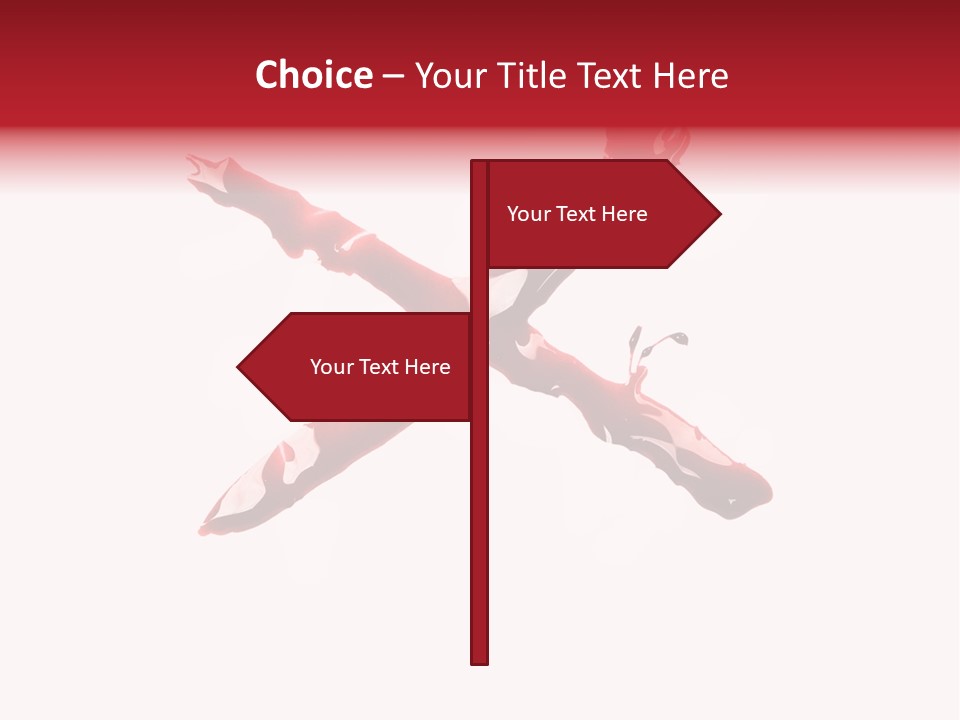 Grunge Burst Alphabet PowerPoint Template