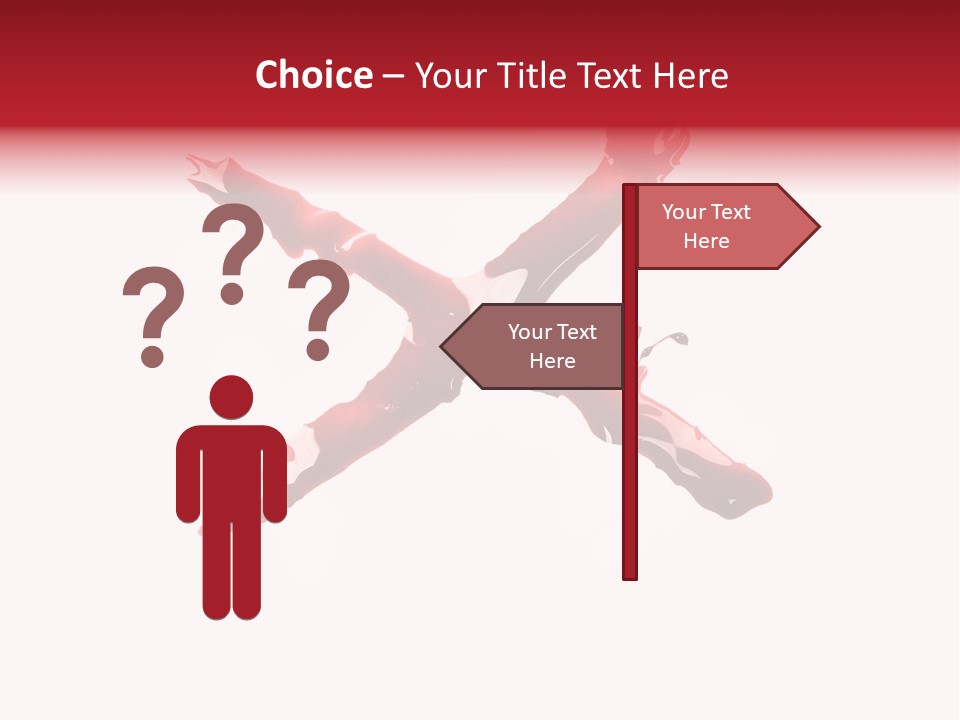 Grunge Burst Alphabet PowerPoint Template