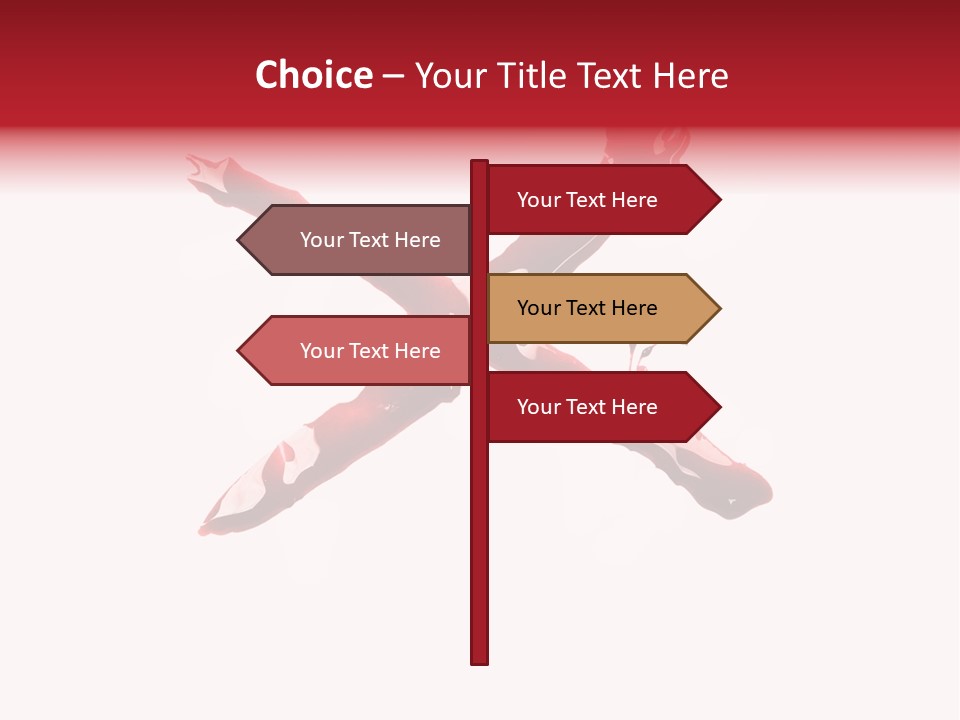 Grunge Burst Alphabet PowerPoint Template