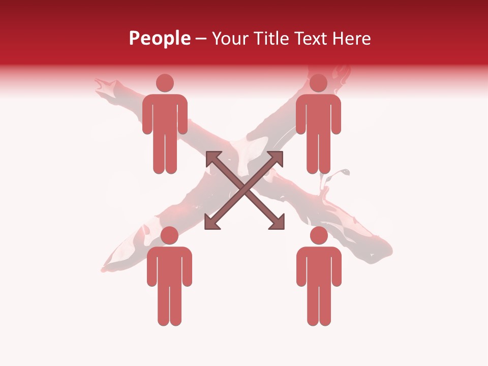 Grunge Burst Alphabet PowerPoint Template