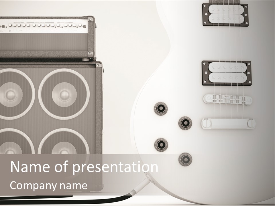 Instrument Musical Vintage PowerPoint Template