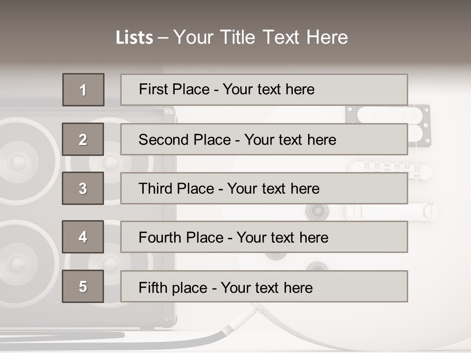 Instrument Musical Vintage PowerPoint Template