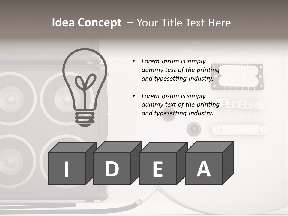 Instrument Musical Vintage PowerPoint Template