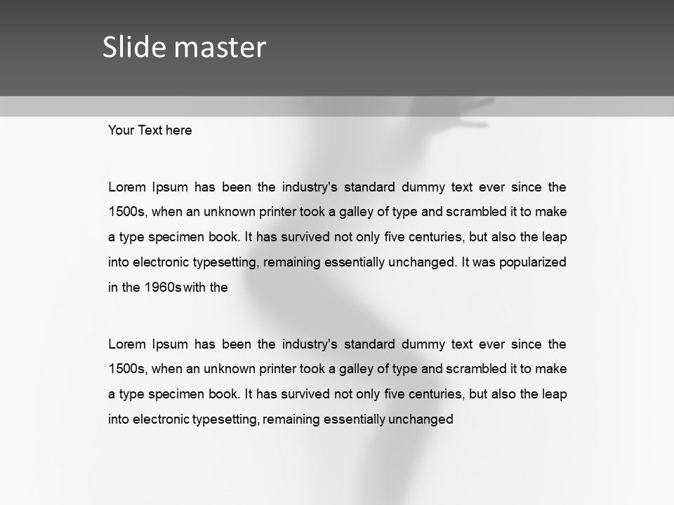 Dance Spirit Behind PowerPoint Template