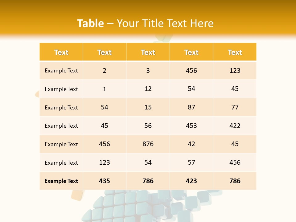 Frame Set Information PowerPoint Template