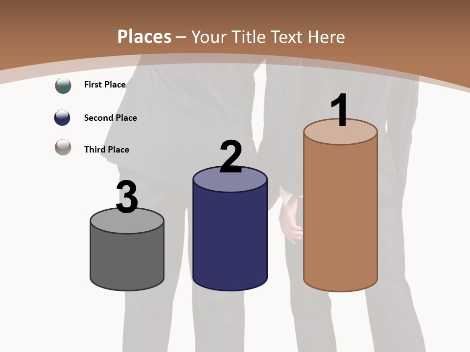 Businessman Women Backview PowerPoint Template