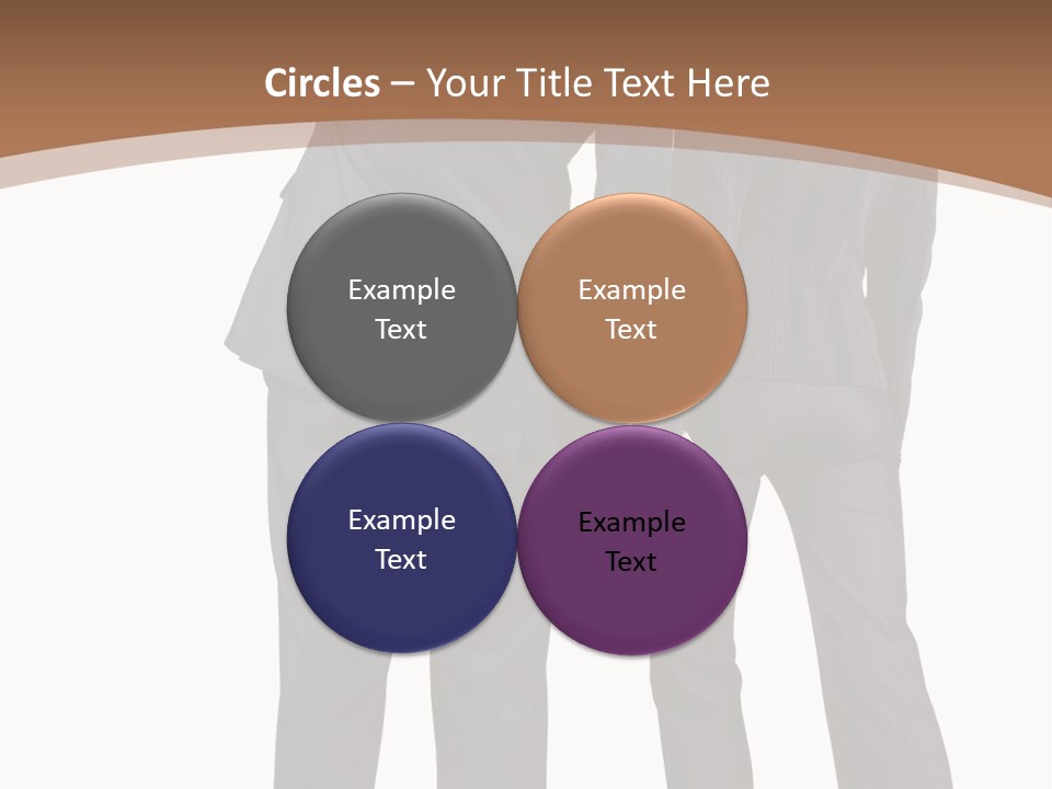 Businessman Women Backview PowerPoint Template