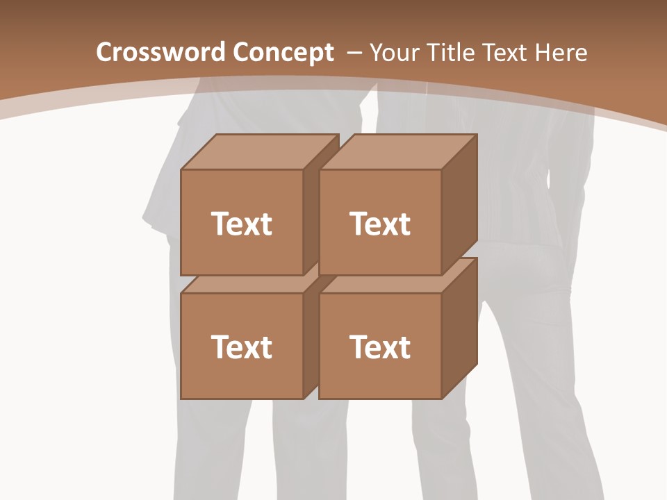 Businessman Women Backview PowerPoint Template