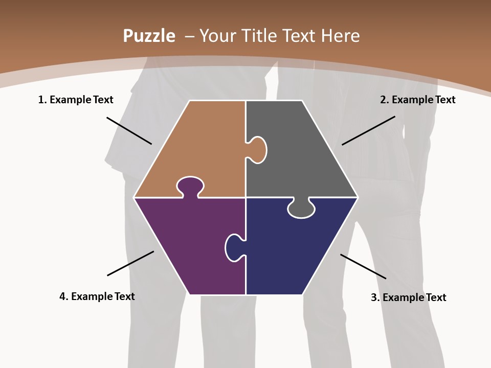 Businessman Women Backview PowerPoint Template