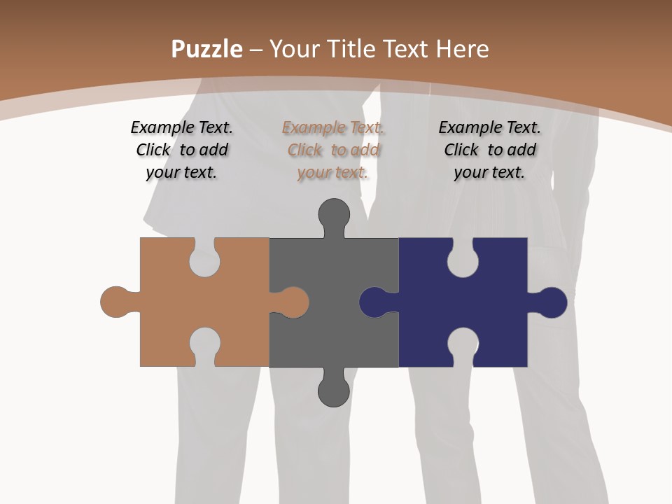 Businessman Women Backview PowerPoint Template