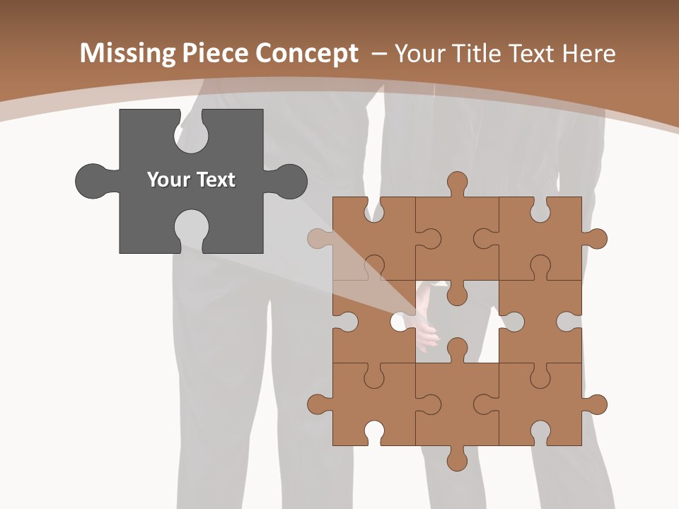 Businessman Women Backview PowerPoint Template