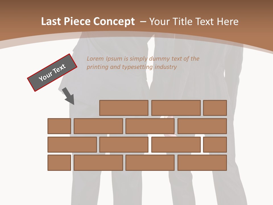 Businessman Women Backview PowerPoint Template