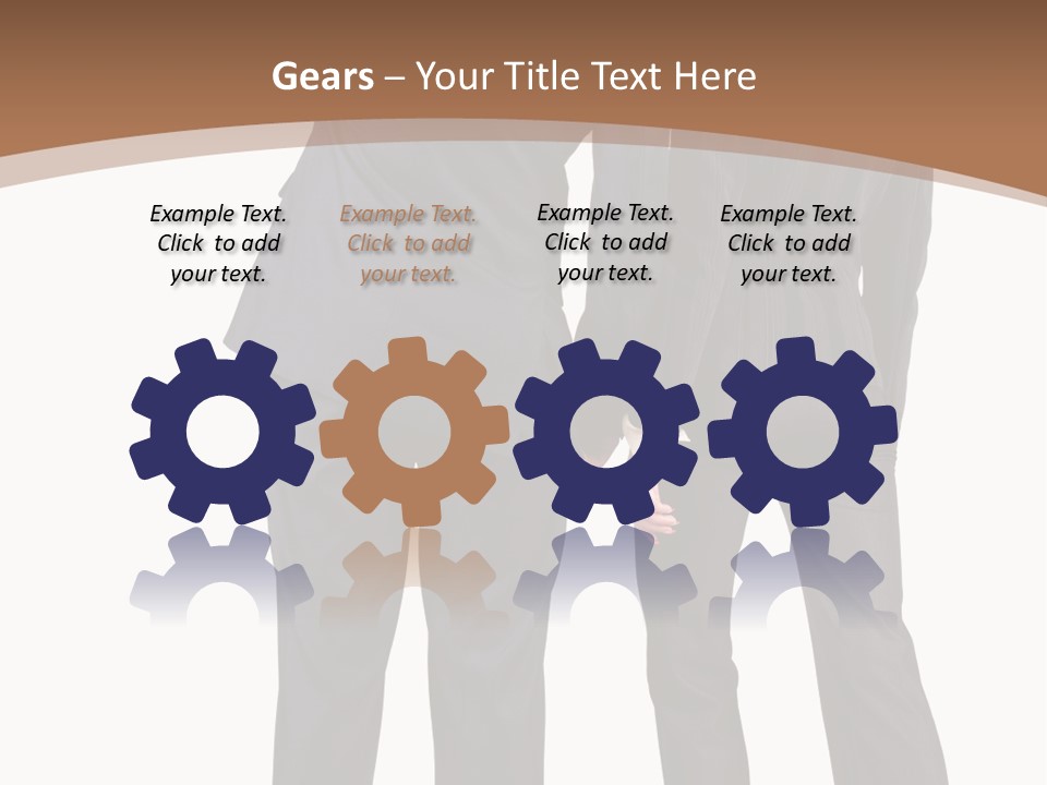 Businessman Women Backview PowerPoint Template