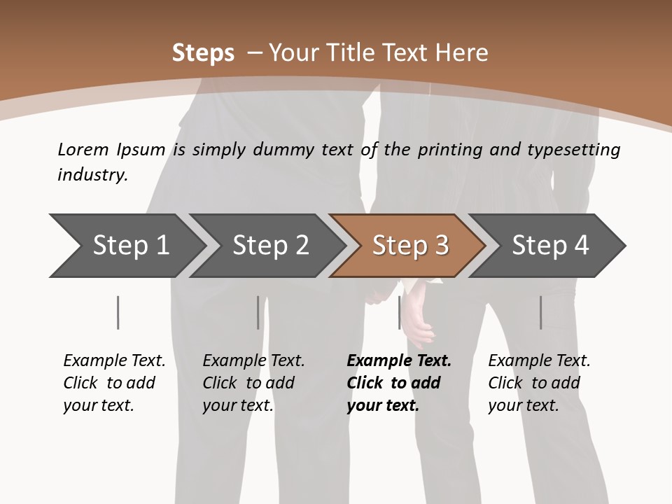Businessman Women Backview PowerPoint Template