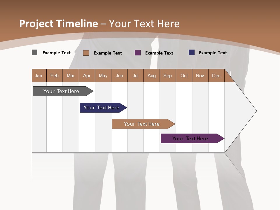 Businessman Women Backview PowerPoint Template